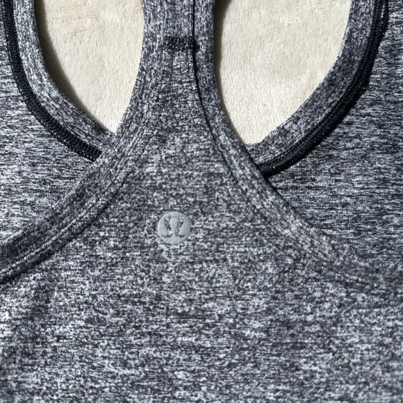 lululemon athletica Dark Charcoal Heather Racerback Tank - Picture 3 of 3
